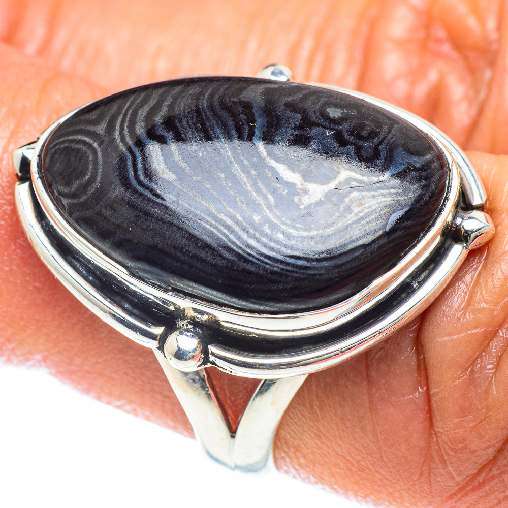 Psilomelane Rings handcrafted by Ana Silver Co - RING58911