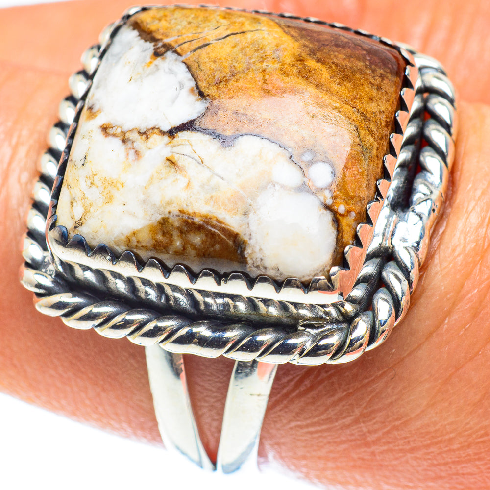 Peanut Wood Jasper Rings handcrafted by Ana Silver Co - RING58921