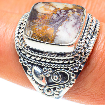 Peanut Wood Jasper Rings handcrafted by Ana Silver Co - RING58922