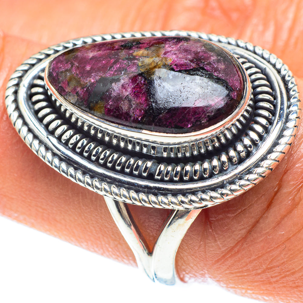 Russian Eudialyte Rings handcrafted by Ana Silver Co - RING58924
