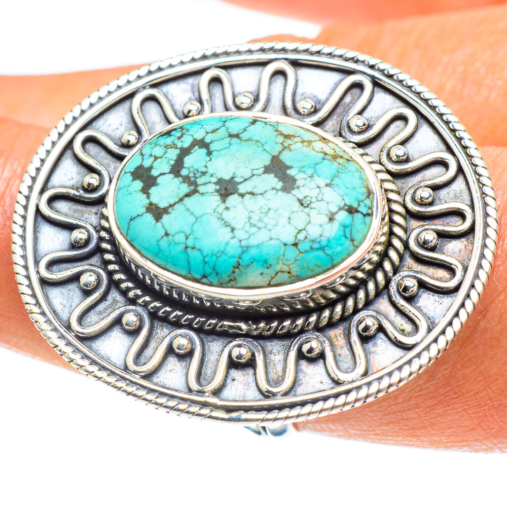 Tibetan Turquoise Rings handcrafted by Ana Silver Co - RING58928
