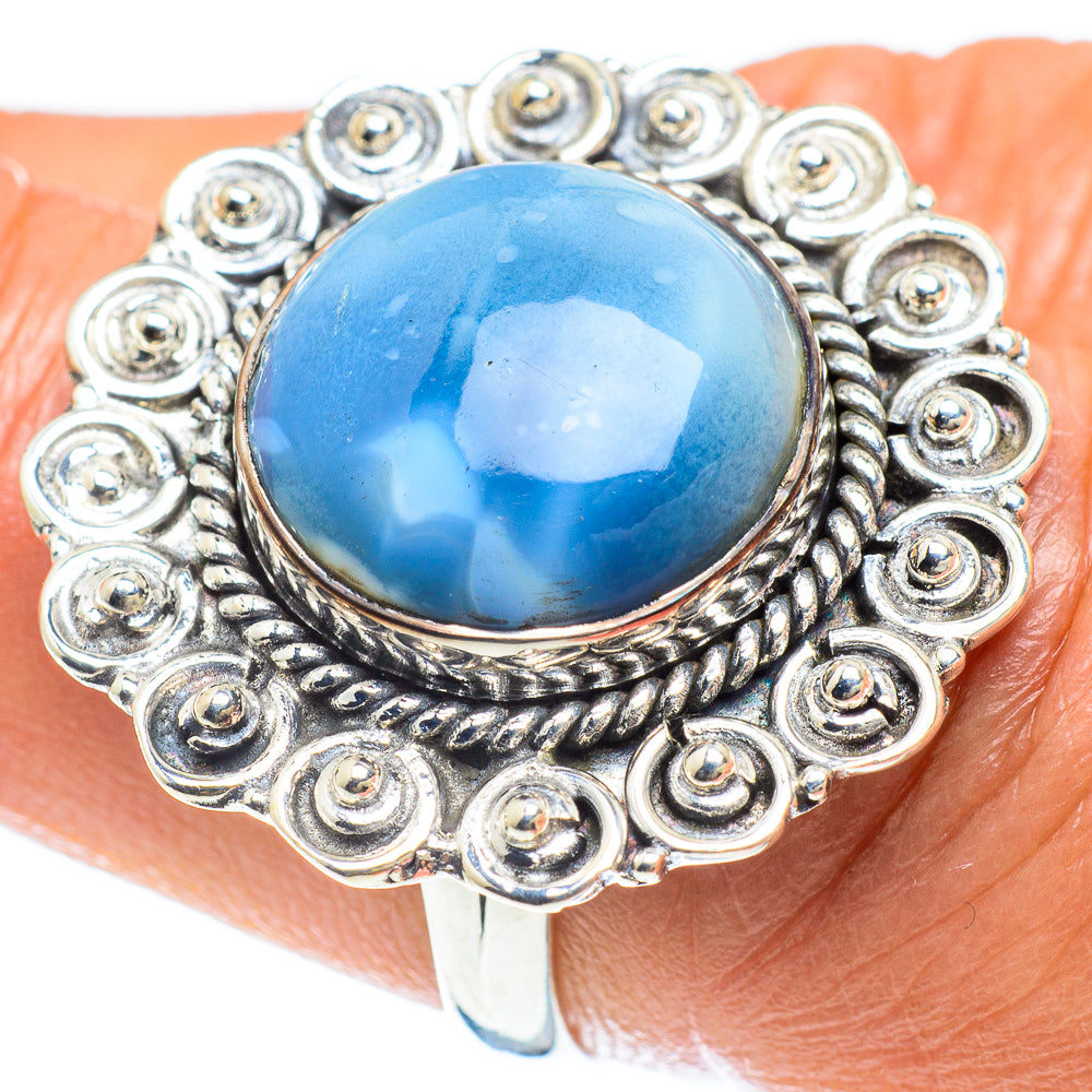 Larimar Rings handcrafted by Ana Silver Co - RING58930