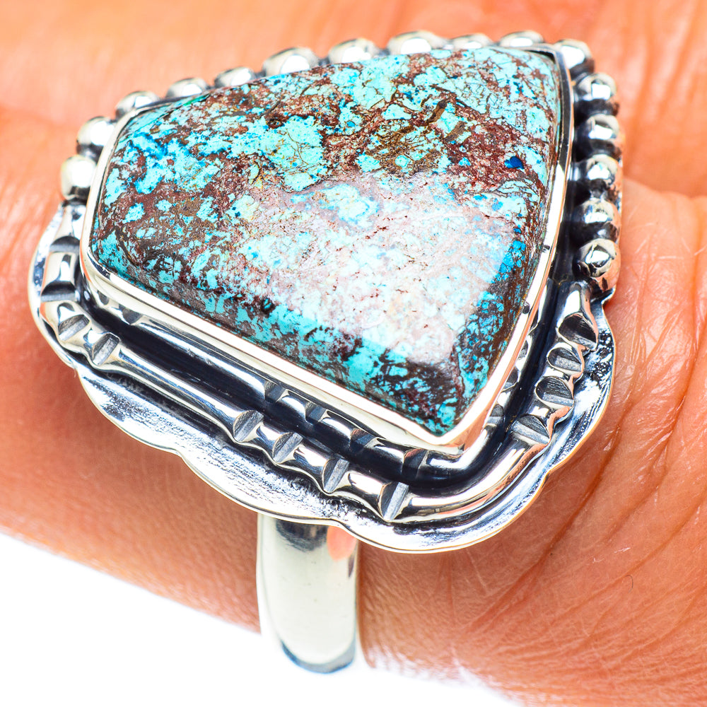 Tibetan Turquoise Rings handcrafted by Ana Silver Co - RING58931