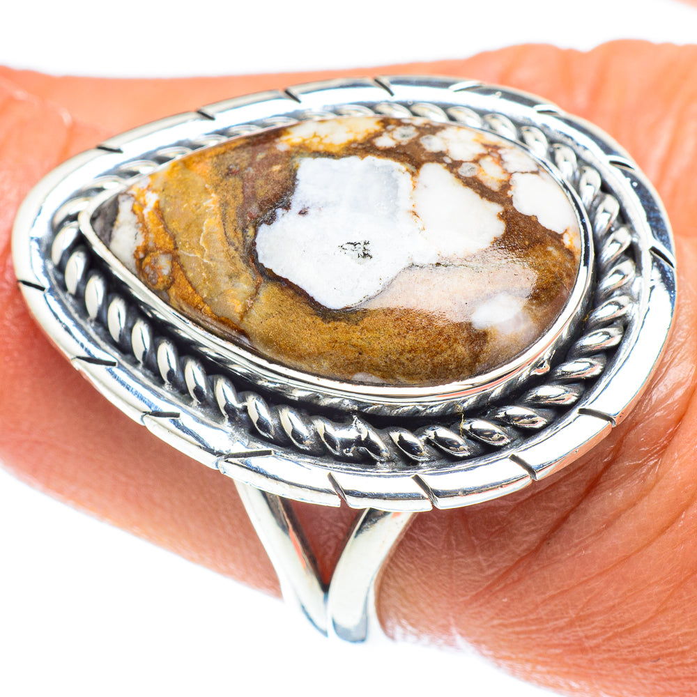 Peanut Wood Jasper Rings handcrafted by Ana Silver Co - RING58937