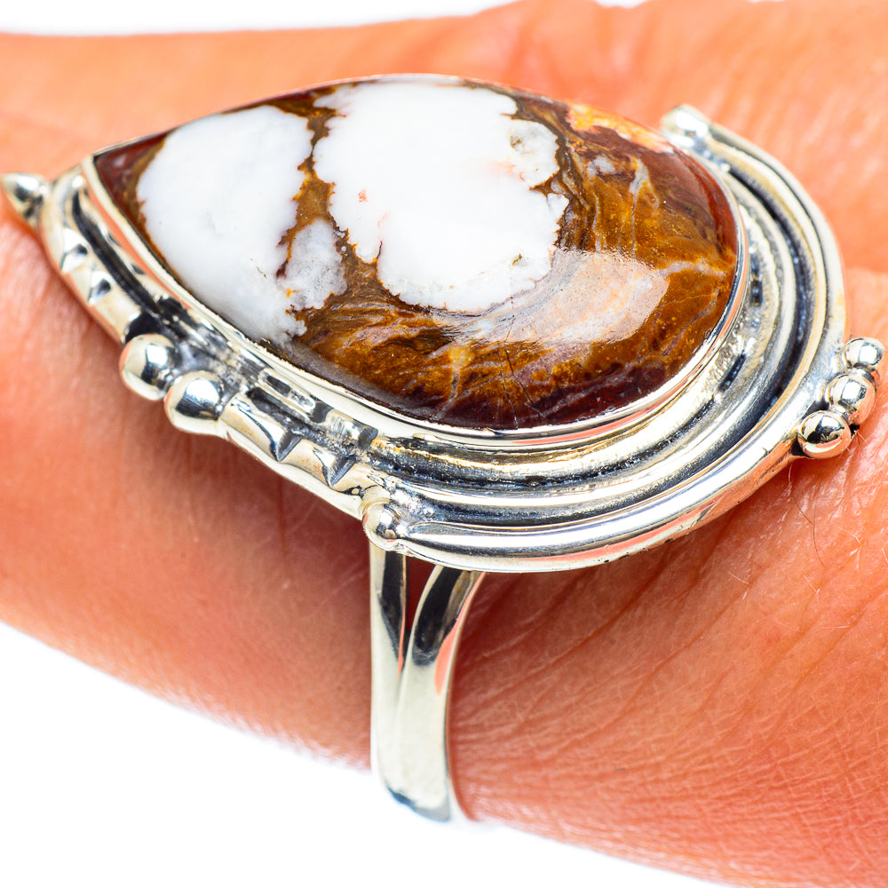 Peanut Wood Jasper Rings handcrafted by Ana Silver Co - RING58946