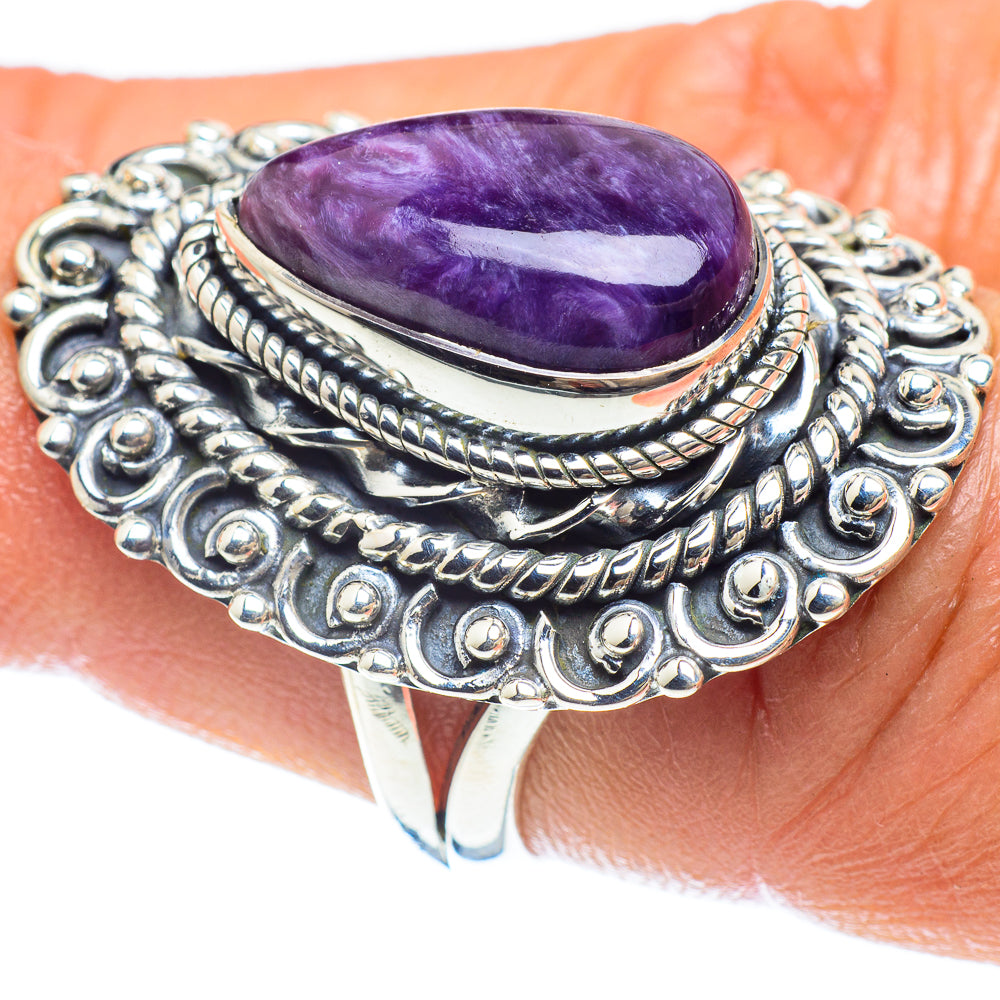 Charoite Rings handcrafted by Ana Silver Co - RING58964