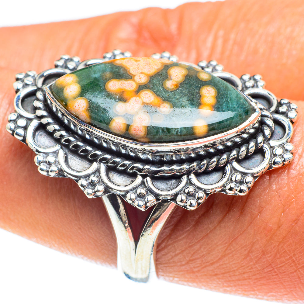 Ocean Jasper Rings handcrafted by Ana Silver Co - RING58966