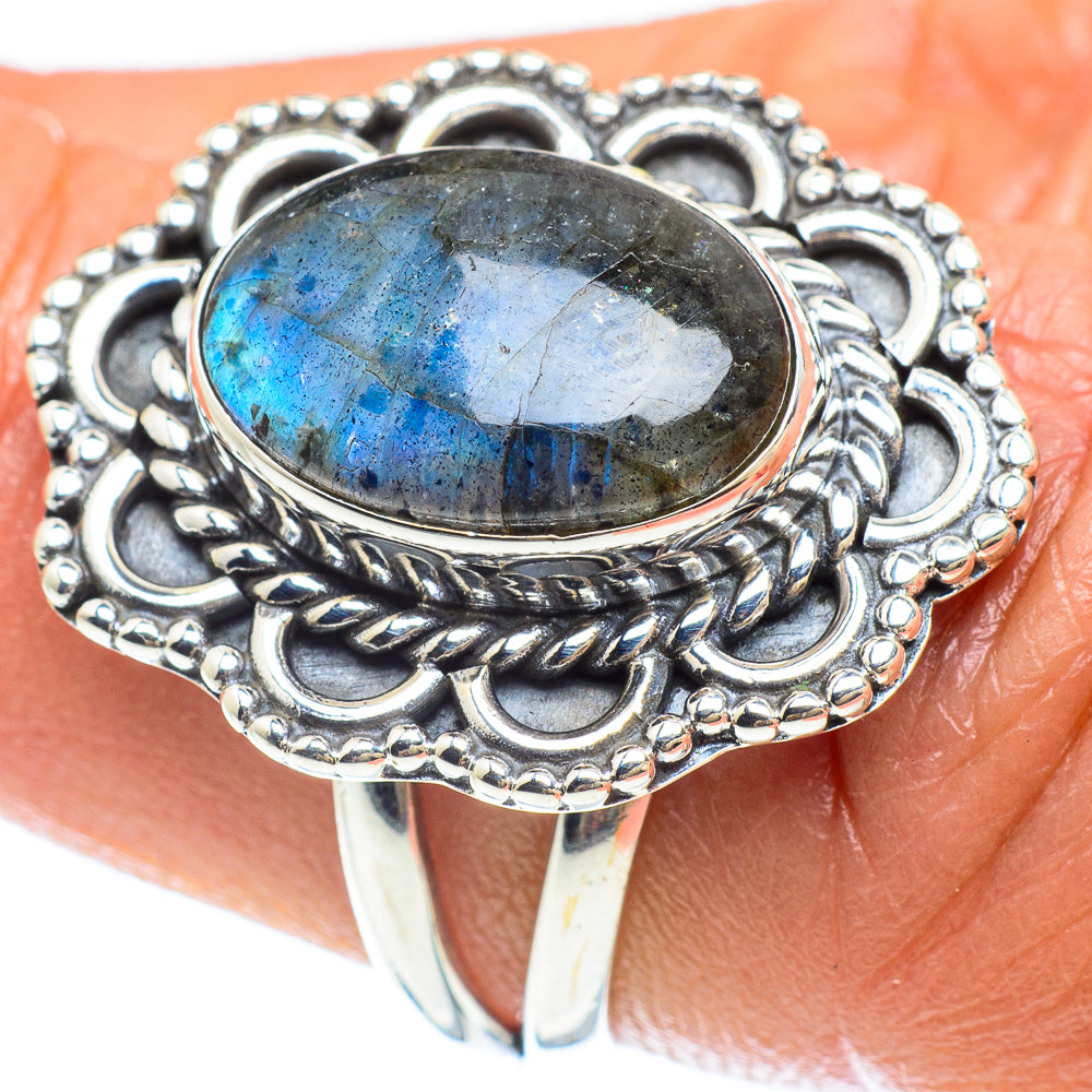 Labradorite Rings handcrafted by Ana Silver Co - RING58979