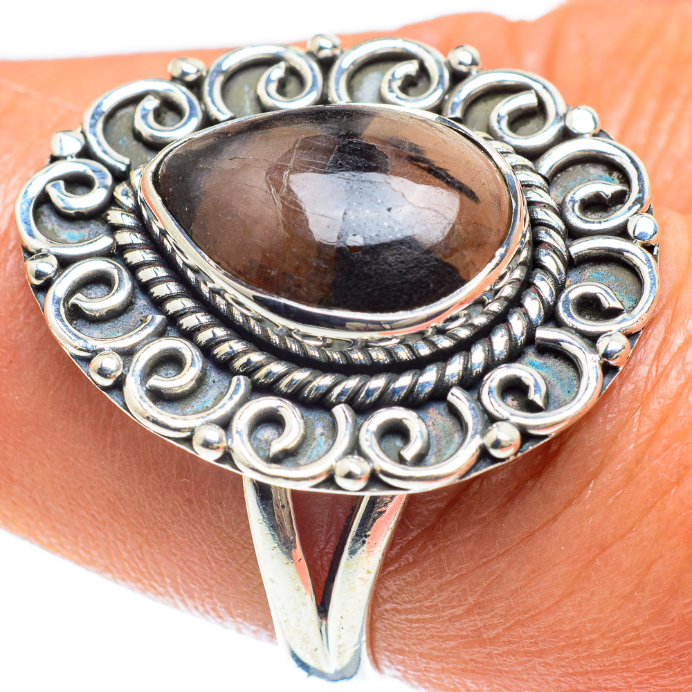 Chiastolite Rings handcrafted by Ana Silver Co - RING58981