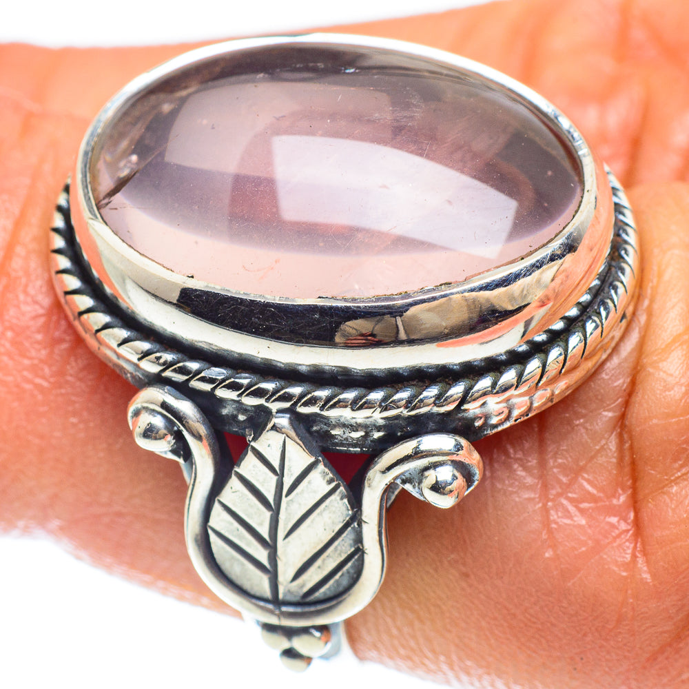 Rose Quartz Rings handcrafted by Ana Silver Co - RING58983