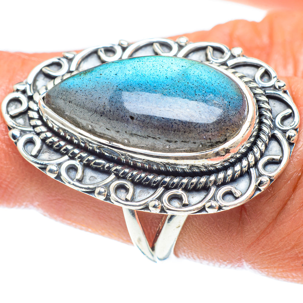 Labradorite Rings handcrafted by Ana Silver Co - RING58994