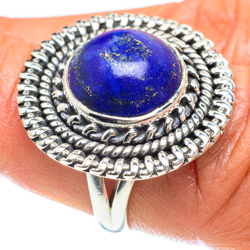 Lapis Lazuli Rings handcrafted by Ana Silver Co - RING59000