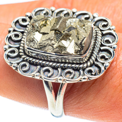 Pyrite Rings handcrafted by Ana Silver Co - RING59004