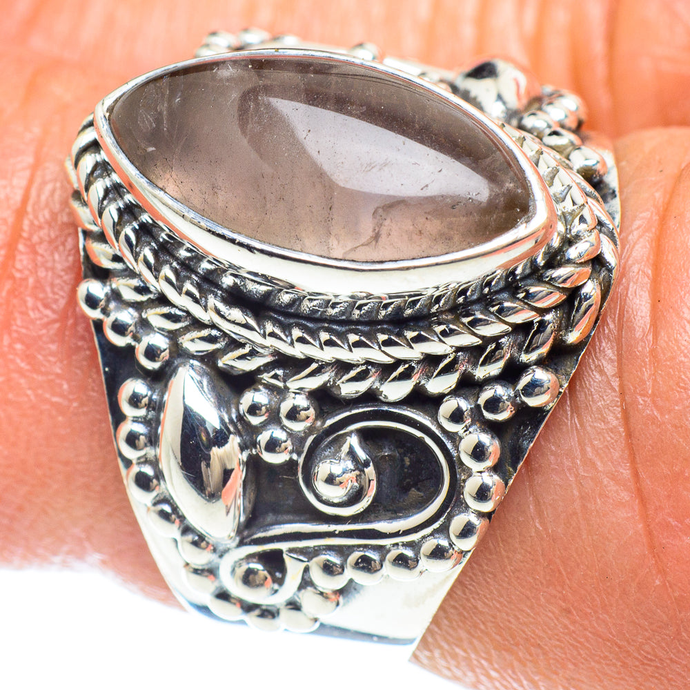Rose Quartz Rings handcrafted by Ana Silver Co - RING59005