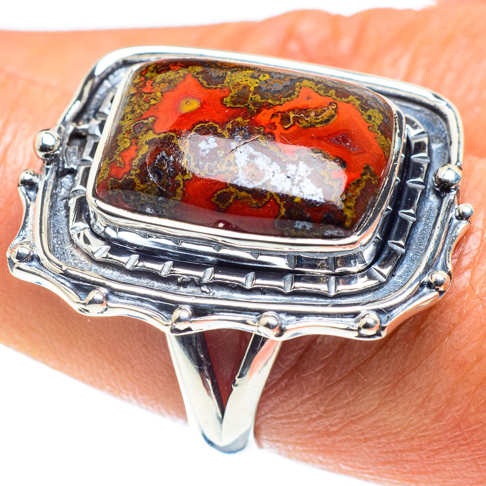 Moroccan Agate Rings handcrafted by Ana Silver Co - RING59016