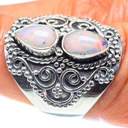 Ethiopian Opal Rings handcrafted by Ana Silver Co - RING59019