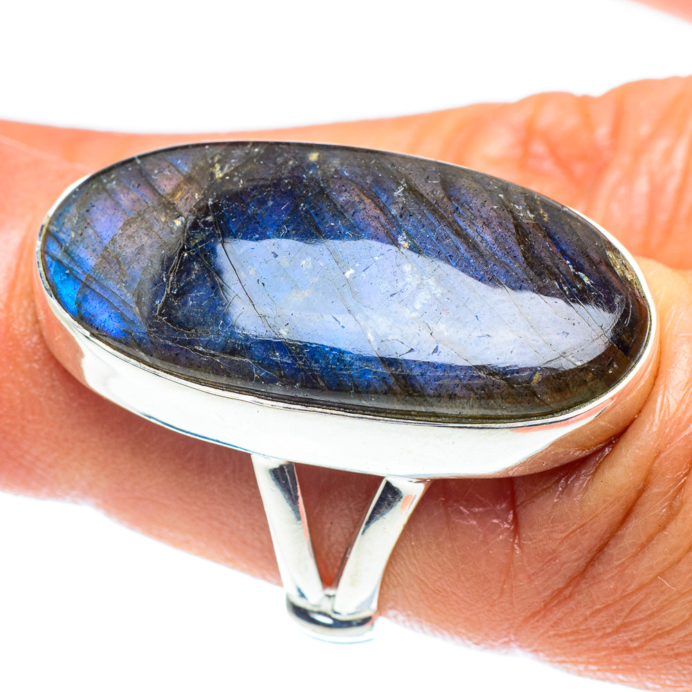 Labradorite Rings handcrafted by Ana Silver Co - RING59021
