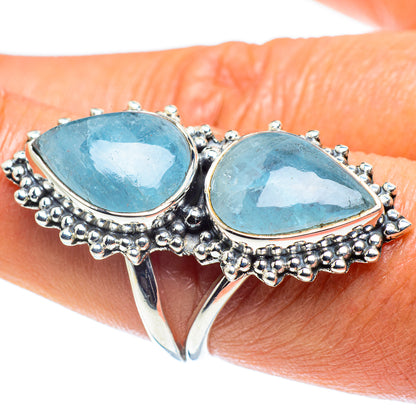 Aquamarine Rings handcrafted by Ana Silver Co - RING59030
