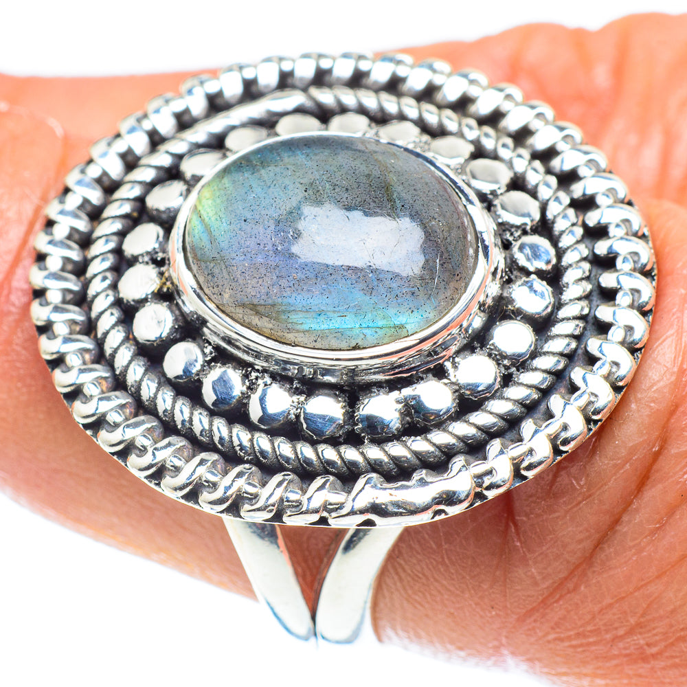 Labradorite Rings handcrafted by Ana Silver Co - RING59039