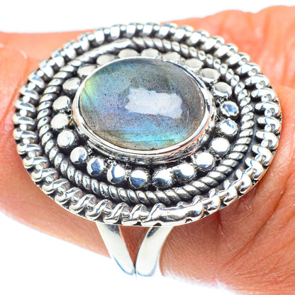 Labradorite Rings handcrafted by Ana Silver Co - RING59039