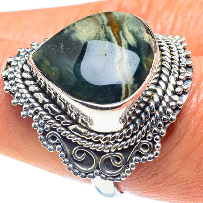 Ocean Jasper Rings handcrafted by Ana Silver Co - RING59041