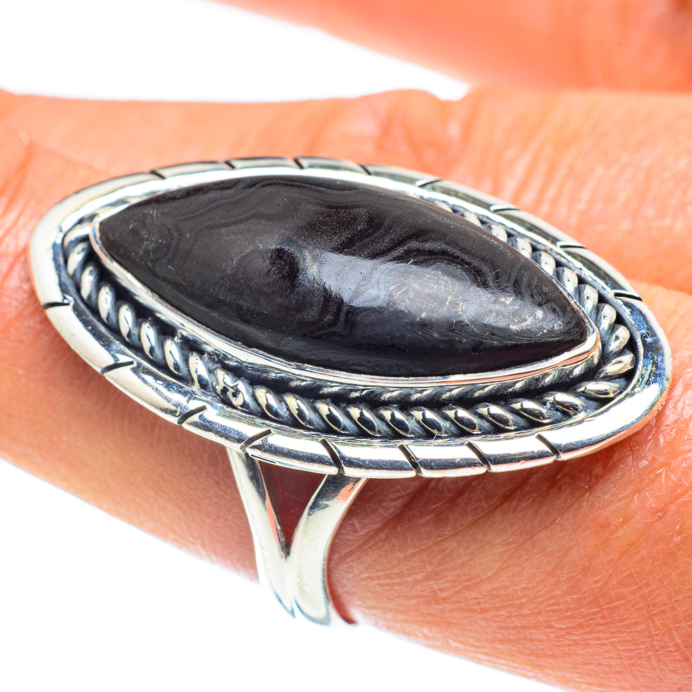 Psilomelane Rings handcrafted by Ana Silver Co - RING59043
