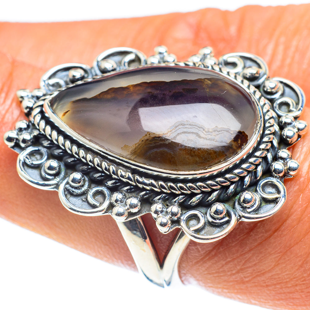 Montana Agate Rings handcrafted by Ana Silver Co - RING59053