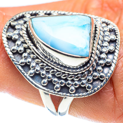 Larimar Rings handcrafted by Ana Silver Co - RING59061