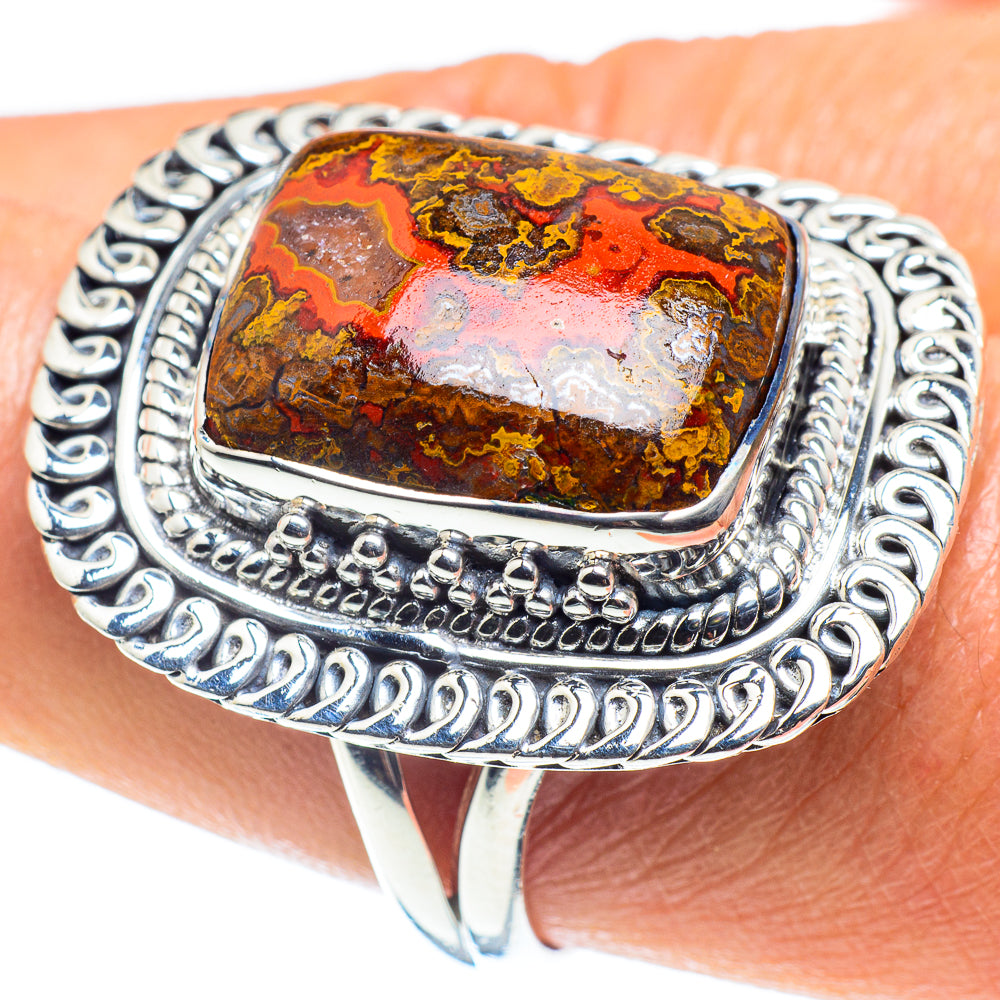 Moroccan Agate Rings handcrafted by Ana Silver Co - RING59066