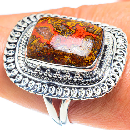 Moroccan Agate Rings handcrafted by Ana Silver Co - RING59066