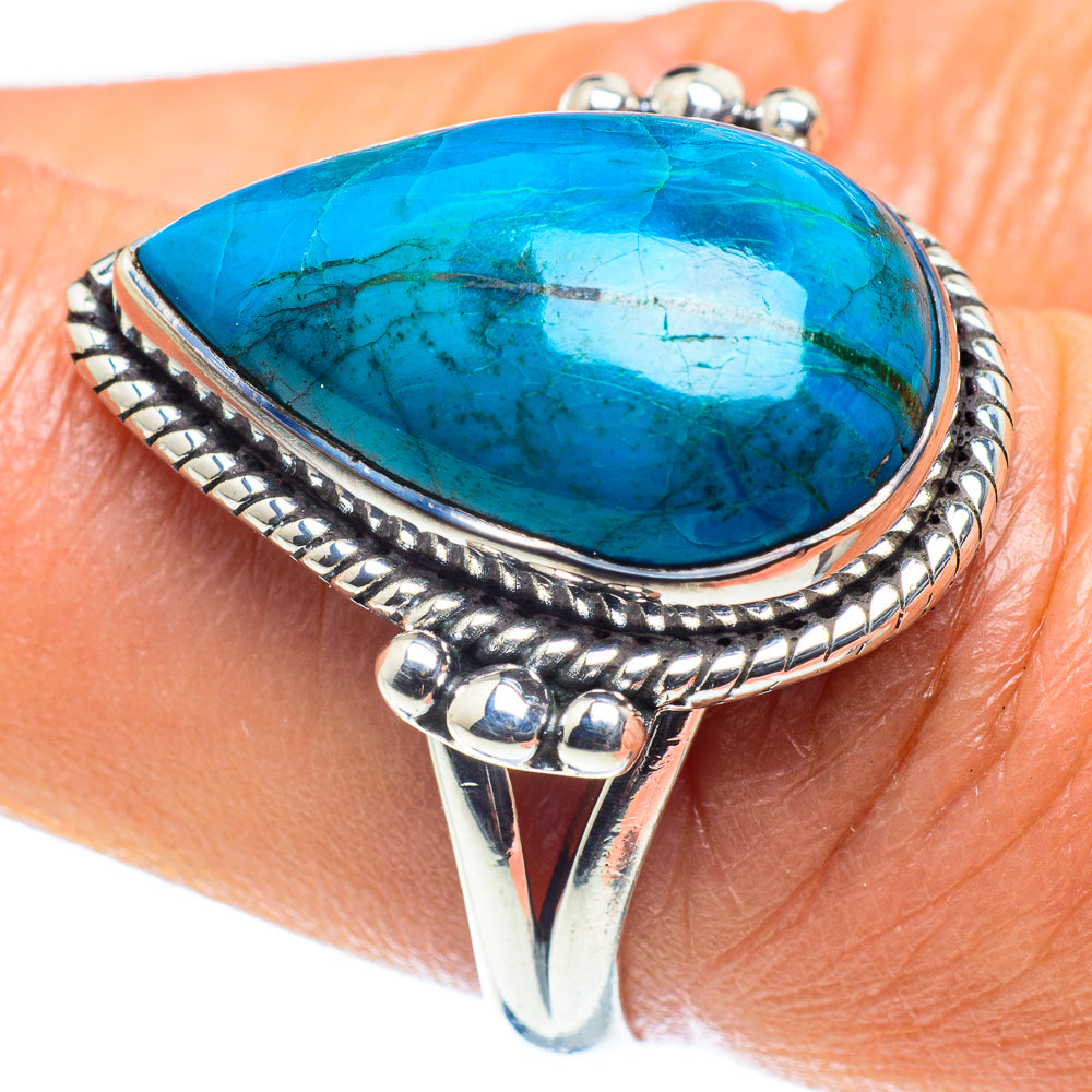 Chrysocolla Rings handcrafted by Ana Silver Co - RING59073