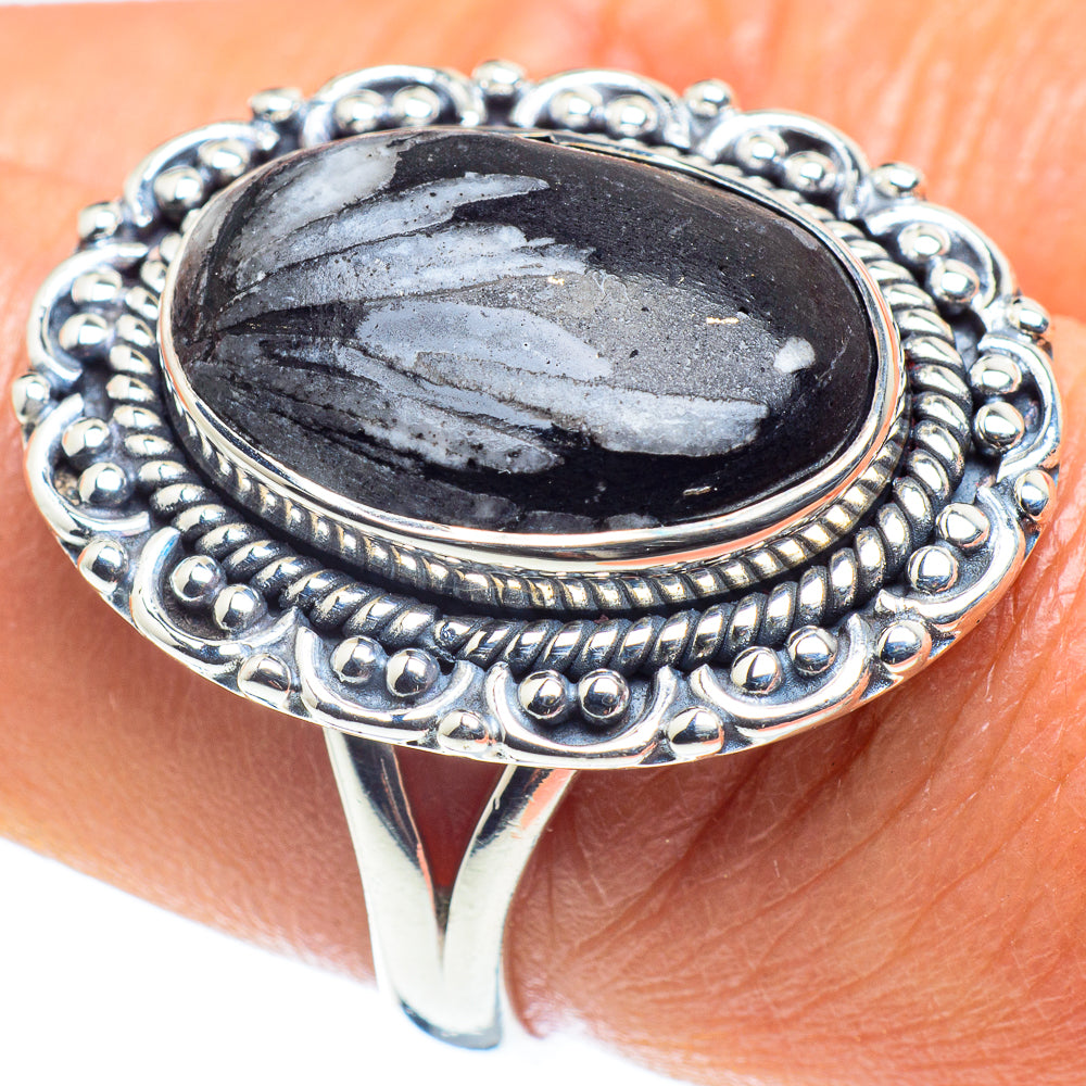 Chrysanthemum Stone Rings handcrafted by Ana Silver Co - RING59074