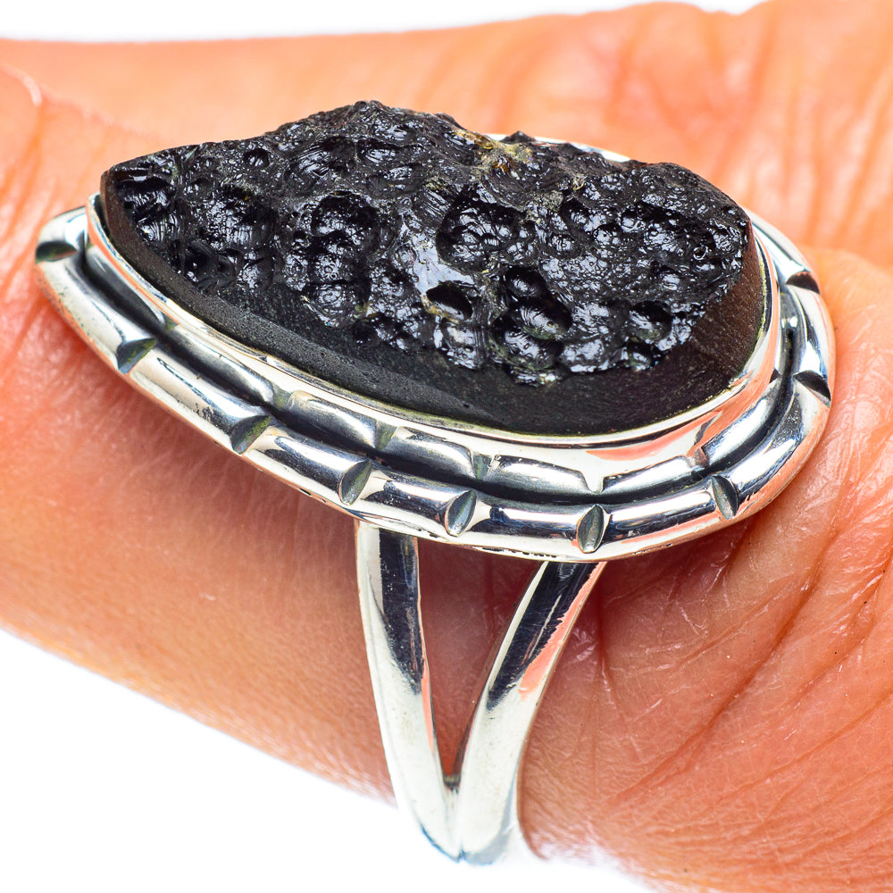 Tektite Rings handcrafted by Ana Silver Co - RING59077