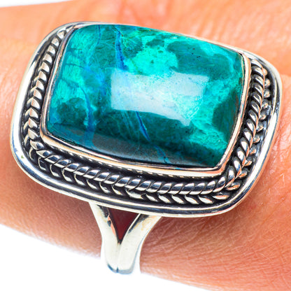 Chrysocolla Rings handcrafted by Ana Silver Co - RING59084