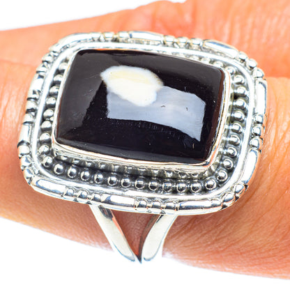 Peanut Wood Jasper Rings handcrafted by Ana Silver Co - RING59085