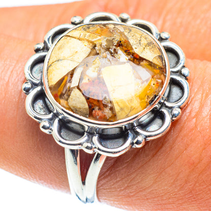 Brecciated Mookaite Rings handcrafted by Ana Silver Co - RING59087