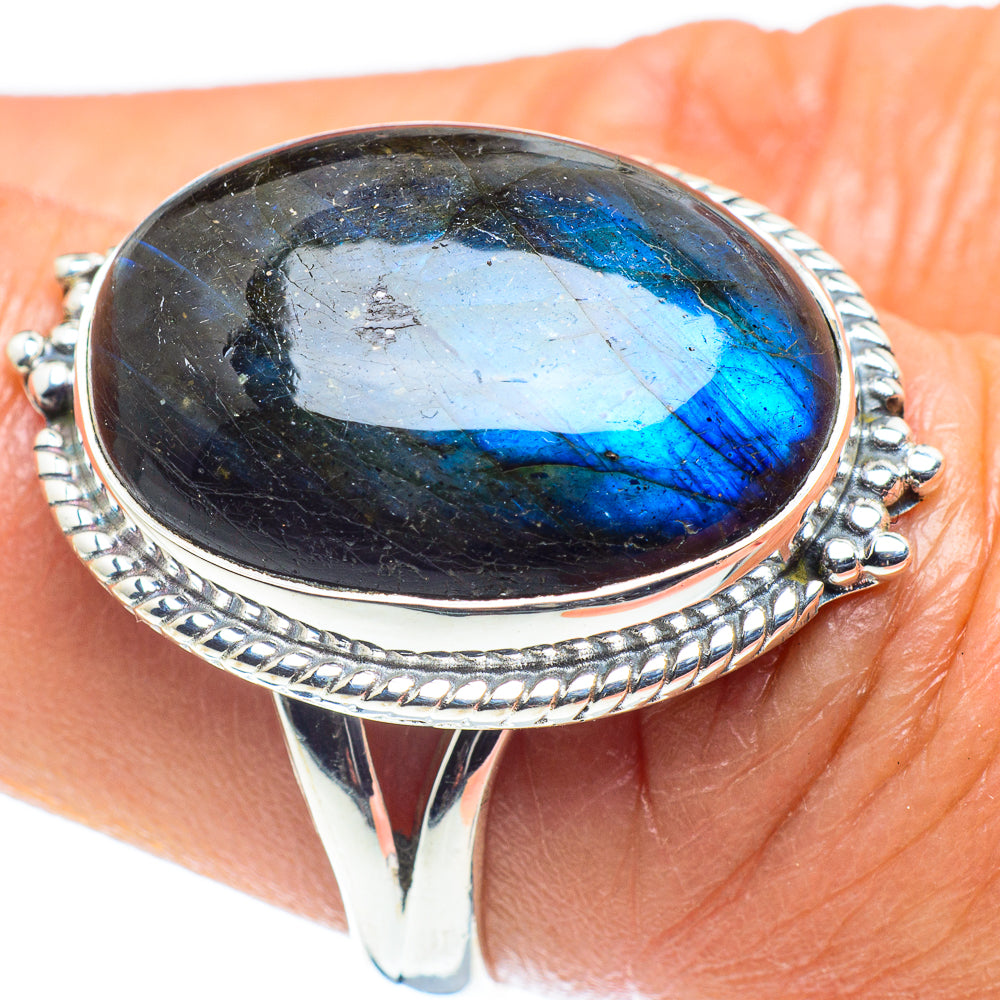 Labradorite Rings handcrafted by Ana Silver Co - RING59090