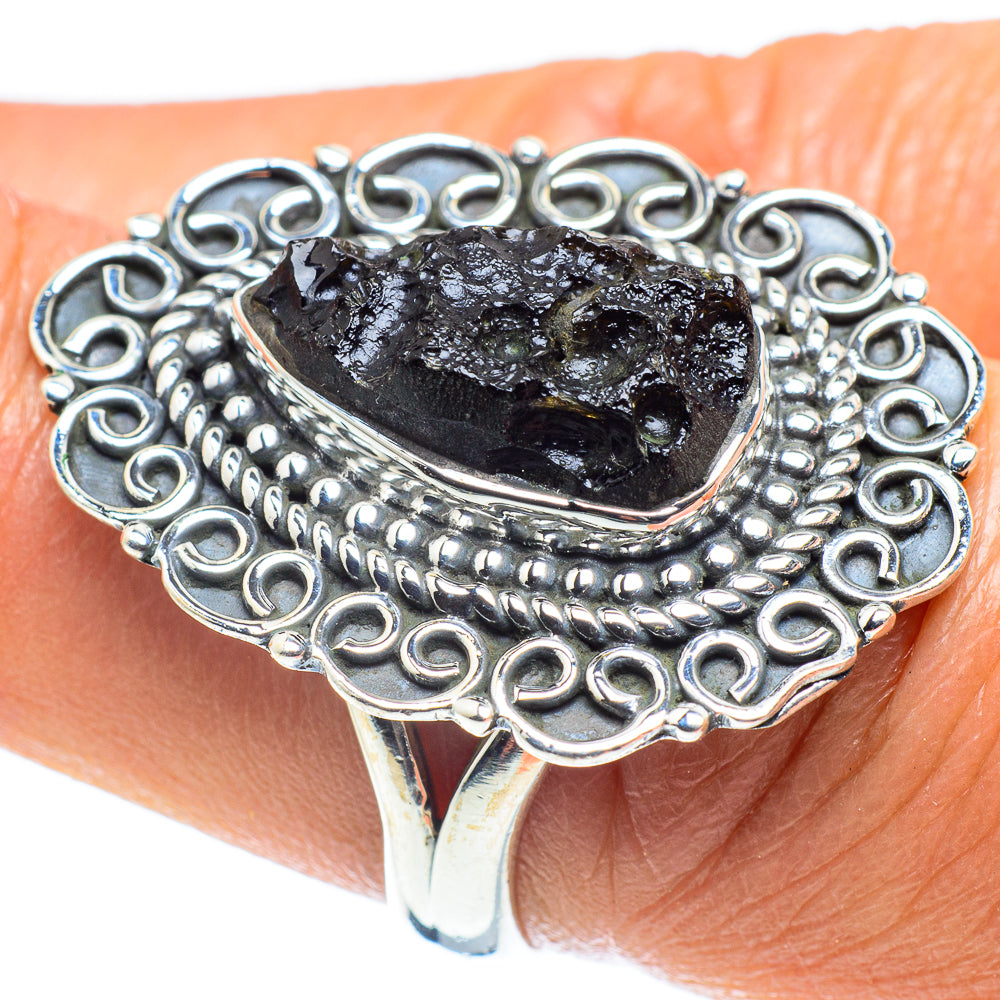 Tektite Rings handcrafted by Ana Silver Co - RING59100