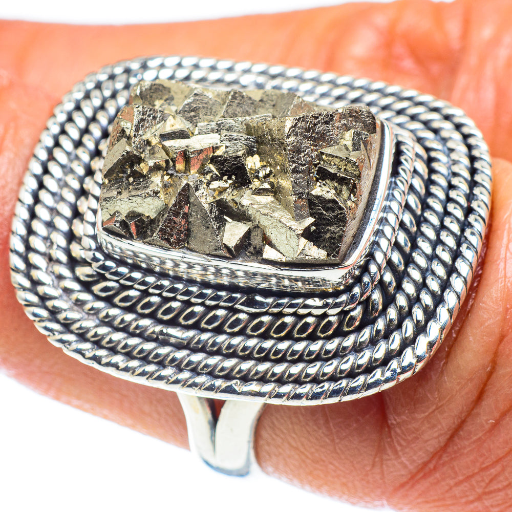 Pyrite Rings handcrafted by Ana Silver Co - RING59106