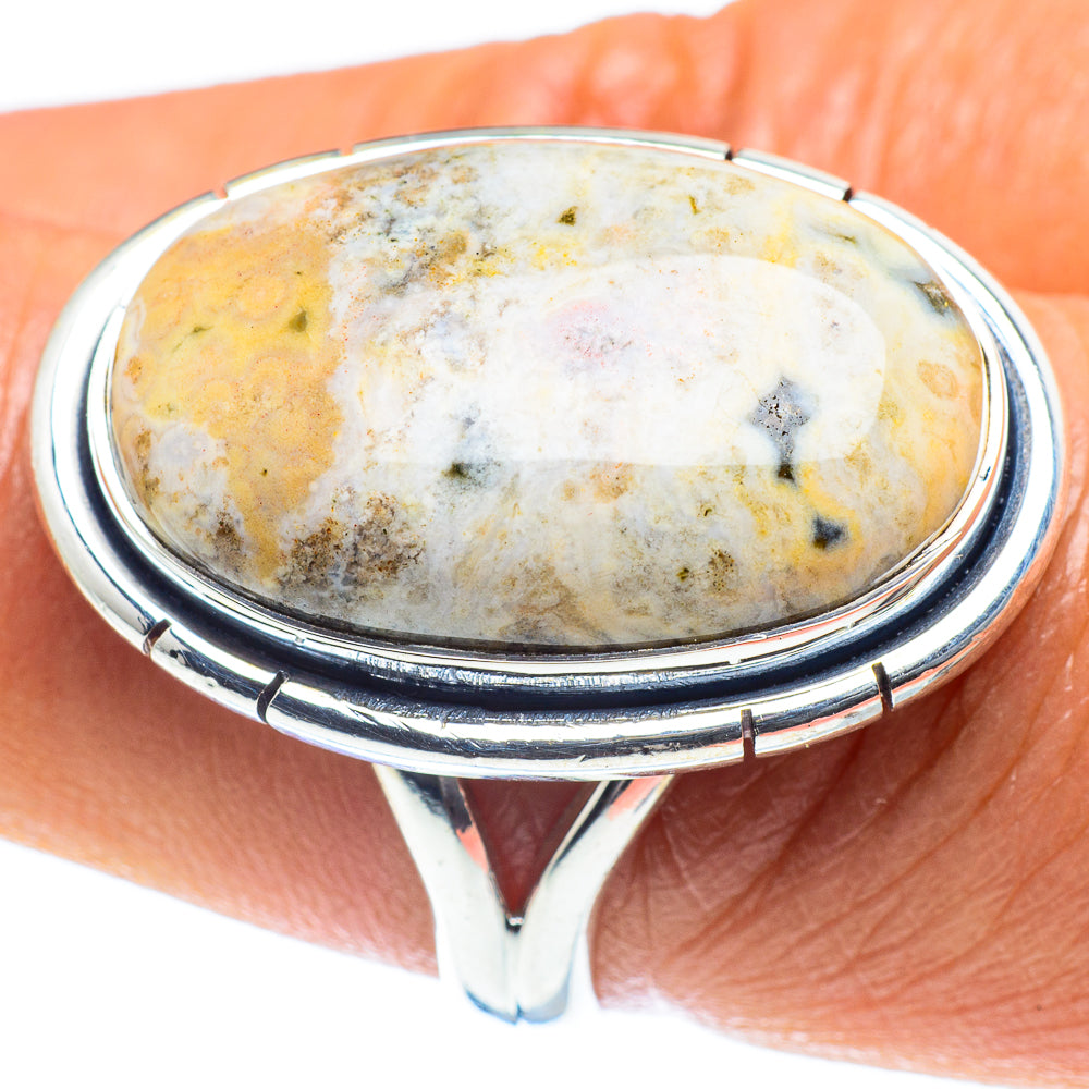 Ocean Jasper Rings handcrafted by Ana Silver Co - RING59113