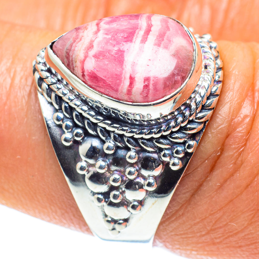 Rhodochrosite Rings handcrafted by Ana Silver Co - RING59116