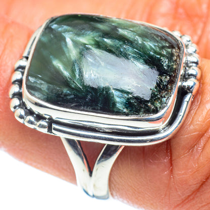 Seraphinite Rings handcrafted by Ana Silver Co - RING59138