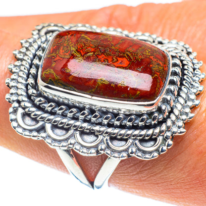 Moroccan Agate Rings handcrafted by Ana Silver Co - RING59142