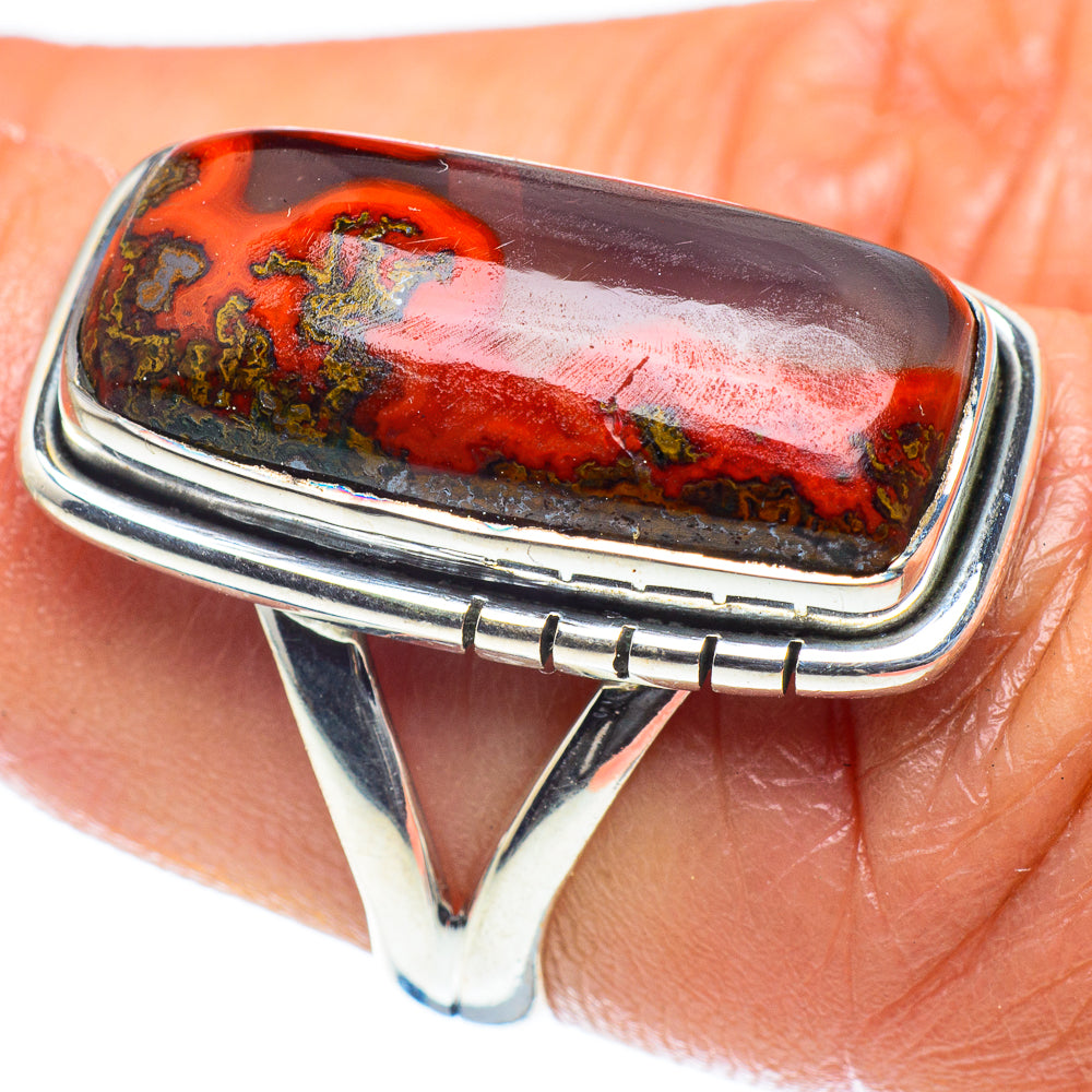 Moroccan Agate Rings handcrafted by Ana Silver Co - RING59144