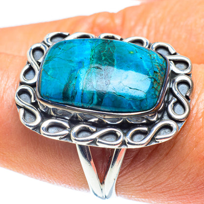 Chrysocolla Rings handcrafted by Ana Silver Co - RING59166