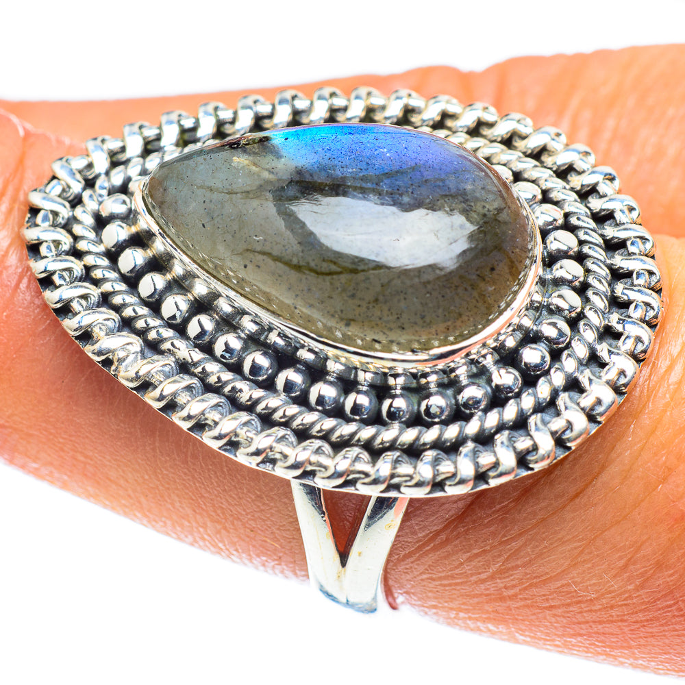 Labradorite Rings handcrafted by Ana Silver Co - RING59172