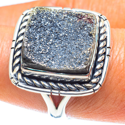 Desert Druzy Rings handcrafted by Ana Silver Co - RING59175