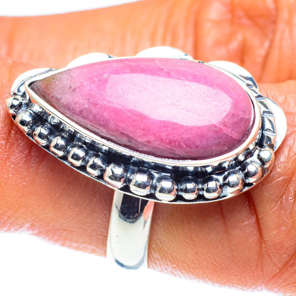 Rhodonite Rings handcrafted by Ana Silver Co - RING59177