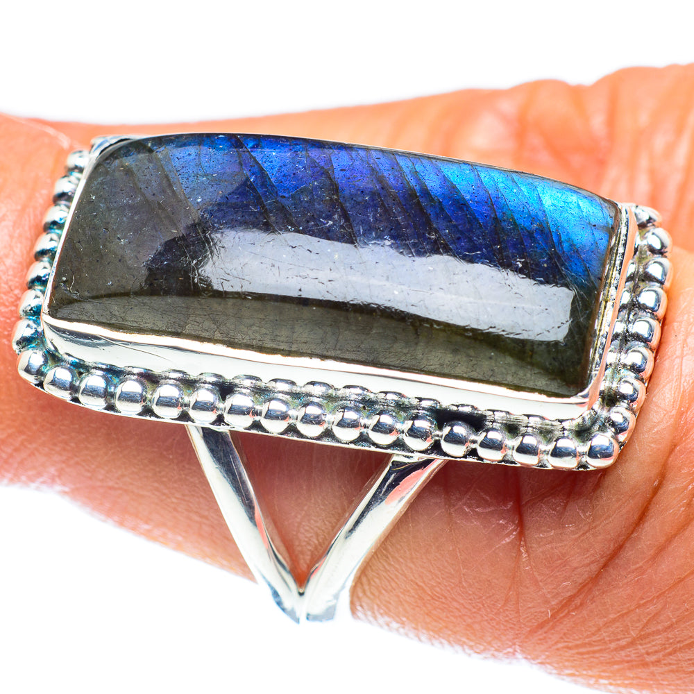 Labradorite Rings handcrafted by Ana Silver Co - RING59178