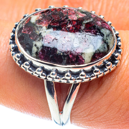 Russian Eudialyte Rings handcrafted by Ana Silver Co - RING59181